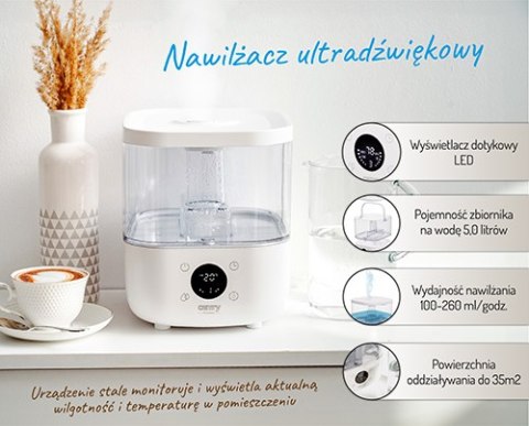 CR 7973 WHITE NAWILŻACZ ULTRADŹWIĘKOWY CR 7973 WHITE NAWILŻACZ ULTRADŹWIĘKOWY