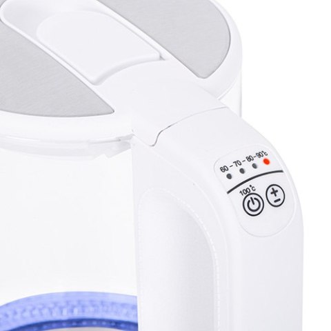 MS 1301 WHITE CZAJNIK SZKLANY 1,7 L Z REGULACJĄ TEM P. MS 1301 WHITE CZAJNIK SZKLANY 1,7 L Z REGULACJĄ TEM P.