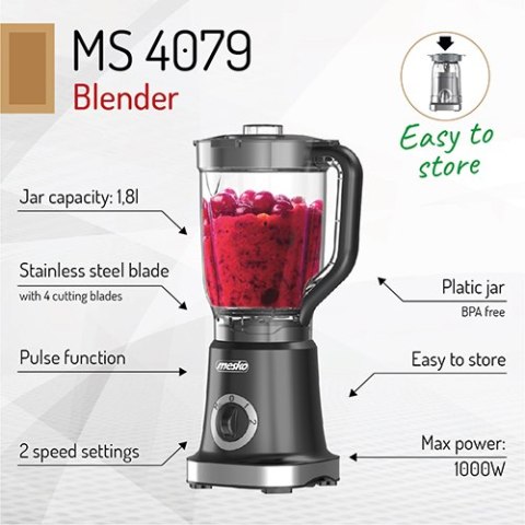 MS 4079 BLACK BLENDER KIELICHOWY MS 4079 BLACK BLENDER KIELICHOWY