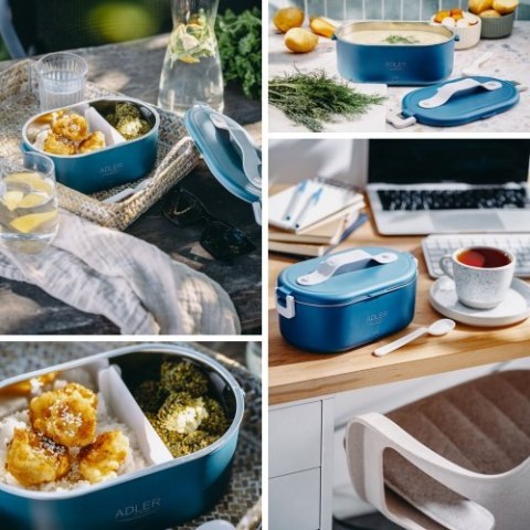 AD 4522 blue Pojemnik na żywność z torbą termiczną AD 4522 blue Pojemnik na żywność z torbą termiczną