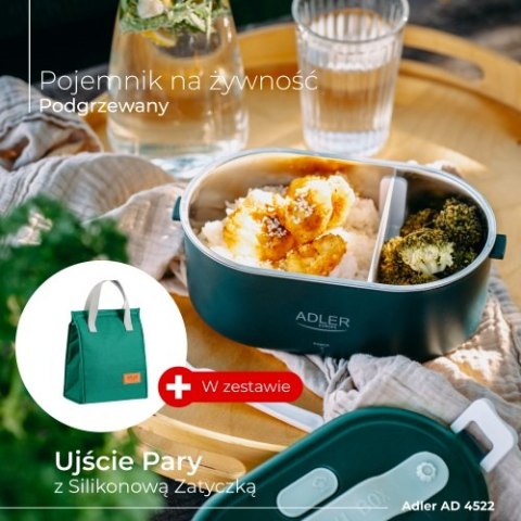 AD 4522 green Pojemnik na żywność z torbą termiczną AD 4522 green Pojemnik na żywność z torbą termiczną