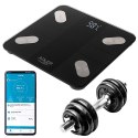 AD 8186 BLACK WAGA ŁAZIENKOWA ANALITYCZNA ? SMART - A PLIKACJA TUYA