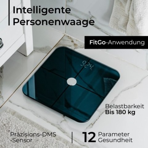 AD 8187 BLACK WAGA ŁAZIENKOWA ANALITYCZNA ? SMART - A PLIKACJA FITGO AD 8187 BLACK WAGA ŁAZIENKOWA ANALITYCZNA ? SMART - A PLIKACJA FITGO