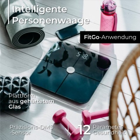 AD 8187 BLACK WAGA ŁAZIENKOWA ANALITYCZNA ? SMART - A PLIKACJA FITGO AD 8187 BLACK WAGA ŁAZIENKOWA ANALITYCZNA ? SMART - A PLIKACJA FITGO