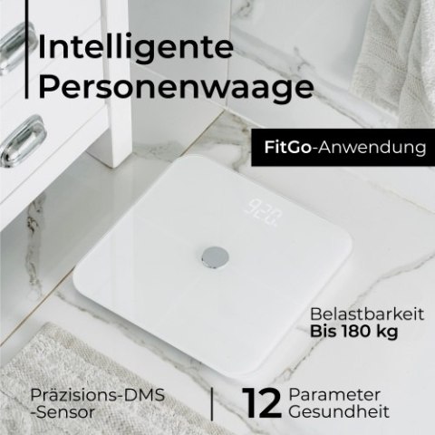 AD 8187 WHITE WAGA ŁAZIENKOWA ANALITYCZNA ? SMART - A PLIKACJA FITGO AD 8187 WHITE WAGA ŁAZIENKOWA ANALITYCZNA ? SMART - A PLIKACJA FITGO