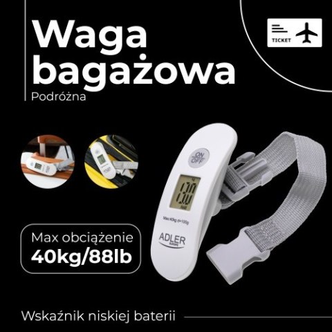 AD 8189 WAGA BAGAŻOWA - PODRÓŻNA AD 8189 WAGA BAGAŻOWA - PODRÓŻNA