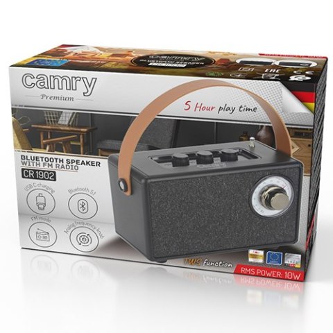 CR 1902 BLACK RADIO FM Z BLUETOOTH - USB-C CR 1902 BLACK RADIO FM Z BLUETOOTH - USB-C