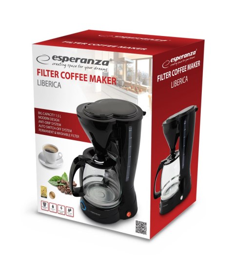 EKC009 Esperanza ekspres przelewowy do kawy liberica 1.5 l EKC009 Esperanza ekspres przelewowy do kawy liberica 1.5 l