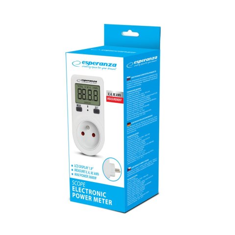 ELA102 ES PERANZA ELEKTRONICZNY MIERNIK ZUŻYCIA PRĄDU SCO PE ELA102 ES PERANZA ELEKTRONICZNY MIERNIK ZUŻYCIA PRĄDU SCO PE