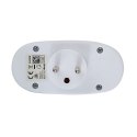 ELK306W Esperanza rozgałęźnik elektr. 2 gn. wł. biały