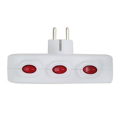 ELK307W Esperanza rozgałęźnik elektr. 3 gn. wł. biały ELK307W Esperanza rozgałęźnik elektr. 3 gn. wł. biały