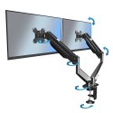 ERW020 ES PERANZA UCHWYT BIURKOWY GAZOWY DO 2 MONITORÓW 17?-27" MACHE