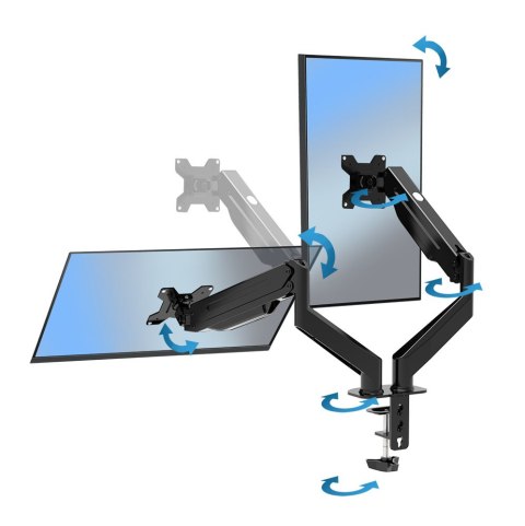 ERW020 ES PERANZA UCHWYT BIURKOWY GAZOWY DO 2 MONITORÓW 17?-27" MACHE ERW020 ES PERANZA UCHWYT BIURKOWY GAZOWY DO 2 MONITORÓW 17?-27" MACHE
