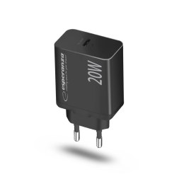 EZC104K ES PERANZA ŁADOWARKA SIECIOWA 20W USB-C  PD CZARNA