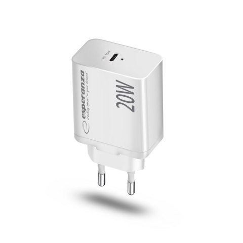 EZC104W ES PERANZA ŁADOWARKA SIECIOWA 20W USB-C PD BIAŁA EZC104W ES PERANZA ŁADOWARKA SIECIOWA 20W USB-C PD BIAŁA