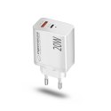 EZC105W ES PERANZA ŁADOWARKA SIECIOWA 20W USB-C  PD 20W / USB-A qC 3.0 18W BIAŁA