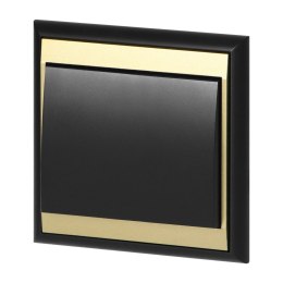 Przycisk dzwonek p/t Luna, 10A, 250V, WP-6/7L, czarny/złoty