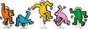 Klocki art 31216 keith haring - tańczące postacie