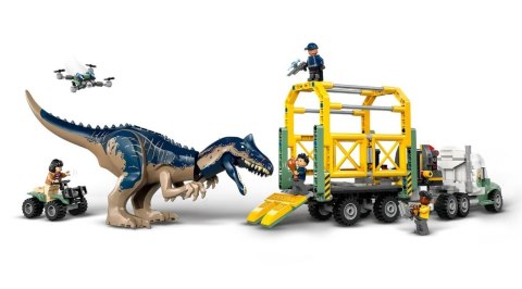 Klocki jurassic world 76966 dinomisje: ciężarówka do transportu allozaura Klocki jurassic world 76966 dinomisje: ciężarówka do transportu allozaura