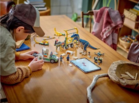 Klocki jurassic world 76966 dinomisje: ciężarówka do transportu allozaura Klocki jurassic world 76966 dinomisje: ciężarówka do transportu allozaura