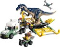 Klocki jurassic world 76966 dinomisje: ciężarówka do transportu allozaura