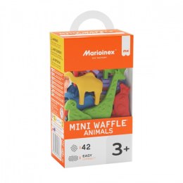 Klocki mini waffle - zwierzęta 42 elementy
