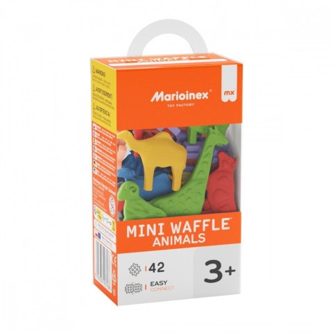 Klocki mini waffle - zwierzęta 42 elementy Klocki mini waffle - zwierzęta 42 elementy