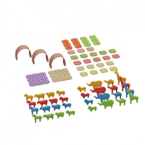 Klocki mini waffle - zwierzęta 62 elementy Klocki mini waffle - zwierzęta 62 elementy