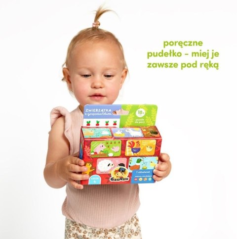 Puzzle do pary - zwierzątka z gospodarstw Puzzle do pary - zwierzątka z gospodarstw