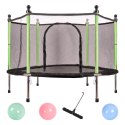 Trampolina ogrodowa dla dzieci siatka 110x140 cm zielona