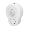 Mini alarm bezprzewodowy sufitowy z wbudowaną syreną sterowany pilotem, 5m, bateryjny