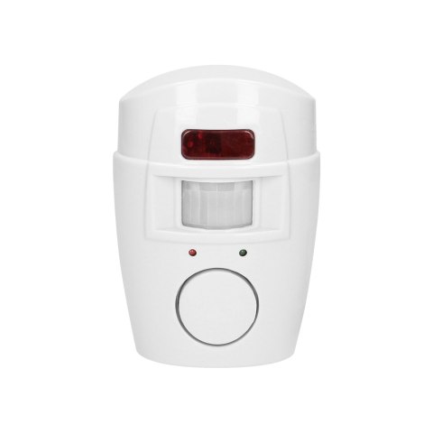 Mini alarm bezprzewodowy z wbudowaną syreną sterowany pilotem, 6m, bateryjny, 2 piloty Mini alarm bezprzewodowy z wbudowaną syreną sterowany pilotem, 6m, bateryjny, 2 piloty
