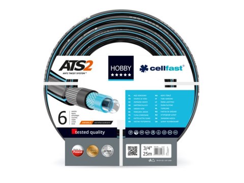 Wąż ogrodowy Cellfast Hobby ATS2 3/4" 25m Wąż ogrodowy Cellfast Hobby ATS2 3/4" 25m