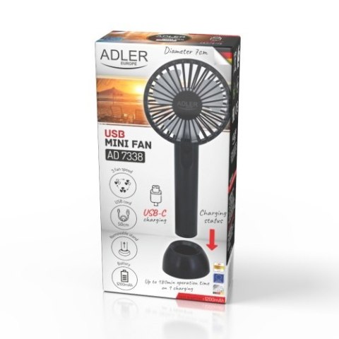 AD 7338 Wentylator przenośny na usb | mini wentylator AD 7338 Wentylator przenośny na usb | mini wentylator