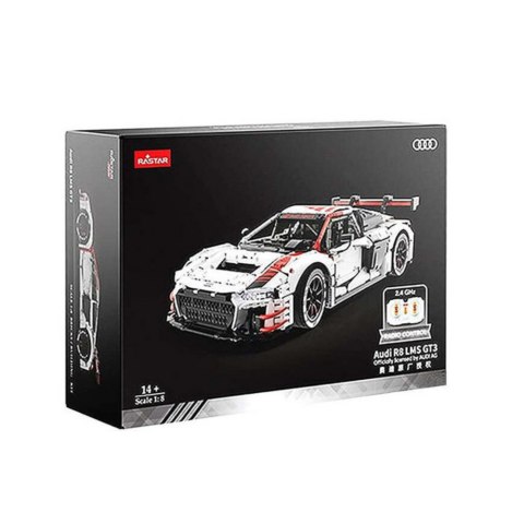 Klocki Konstrukcyjne Auto RC Rastar 1:8 Audi R8 3322 Elementów Klocki Konstrukcyjne Auto RC Rastar 1:8 Audi R8 3322 Elementów