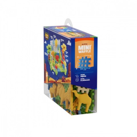 Klocki mini waffle - zwierzęta safari 100 elementów Klocki mini waffle - zwierzęta safari 100 elementów