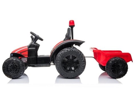Traktor na akumulator z Przyczepą HZB-200 Czerwony Traktor na akumulator z Przyczepą HZB-200 Czerwony