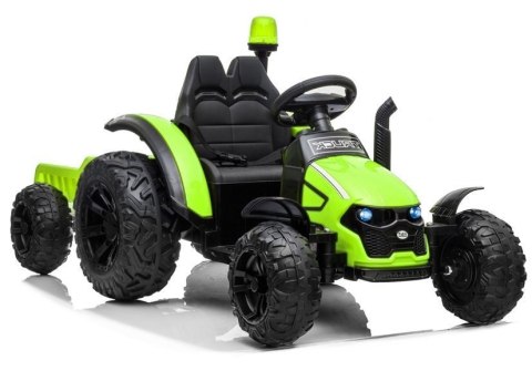 Traktor na akumulator z Przyczepą HZB-200 Zielony Traktor na akumulator z Przyczepą HZB-200 Zielony