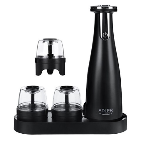 AD 4449 black Młynek do przypraw, soli i pieprzu - zestaw 3 młynków - usb AD 4449 black Młynek do przypraw, soli i pieprzu - zestaw 3 młynków - usb