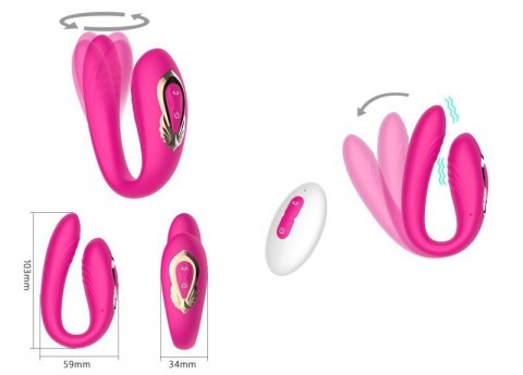 Rotating wearable dual vibrator Rotating wearable dual vibrator