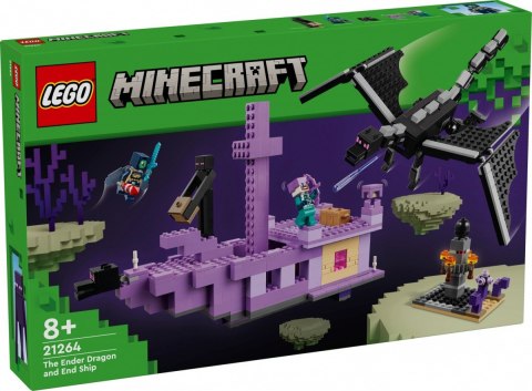 Klocki minecraft 21264 smok kresu i statek kresu Klocki minecraft 21264 smok kresu i statek kresu