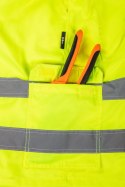 Krótkie spodenki ostrzegawcze, żółte, rozmiar XXL