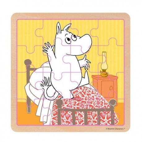 Drewniane puzzle,16 el. muminki - psoty przed snem Drewniane puzzle,16 el. muminki - psoty przed snem