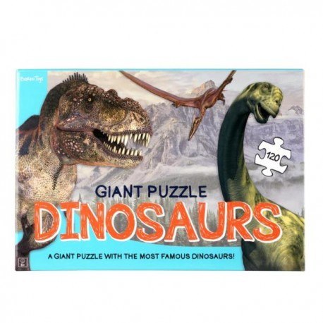Gigantyczne puzzle podłogowe, dinozaury, 120 el. Gigantyczne puzzle podłogowe, dinozaury, 120 el.