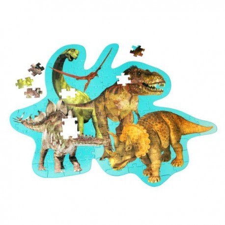 Gigantyczne puzzle podłogowe, dinozaury, 120 el. Gigantyczne puzzle podłogowe, dinozaury, 120 el.