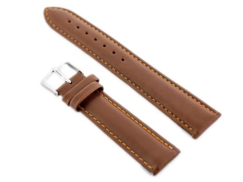 Pasek skórzany do zegarka W83L - brązowy - 22mm Pasek skórzany do zegarka W83L - brązowy - 22mm