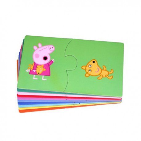 Puzzle na dobranoc, zestaw 10 układanek, 20 el., Puzzle na dobranoc, zestaw 10 układanek, 20 el.,