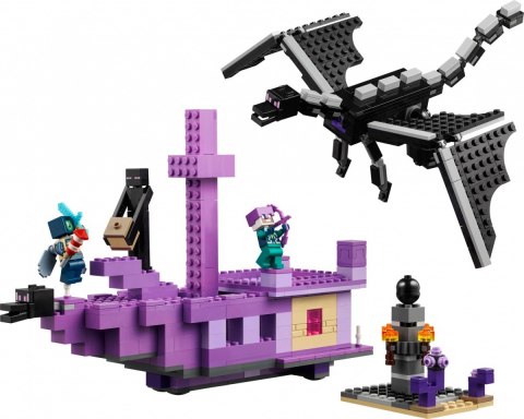 Klocki minecraft 21264 smok kresu i statek kresu Klocki minecraft 21264 smok kresu i statek kresu