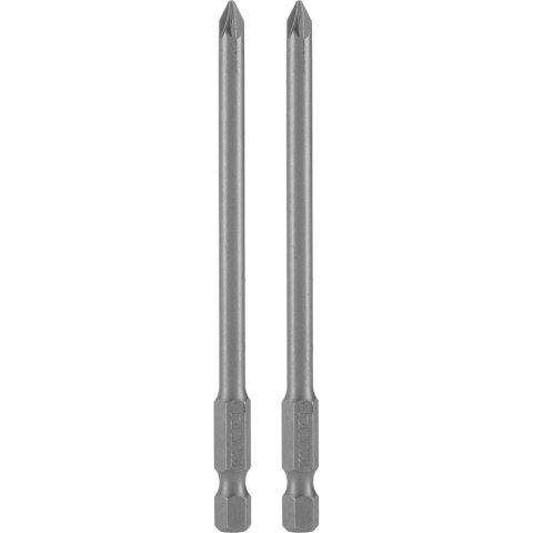 Końcówka 1/4" pozidriv nr.1, l=100mm, 2szt., s2, proline Końcówka 1/4" pozidriv nr.1, l=100mm, 2szt., s2, proline