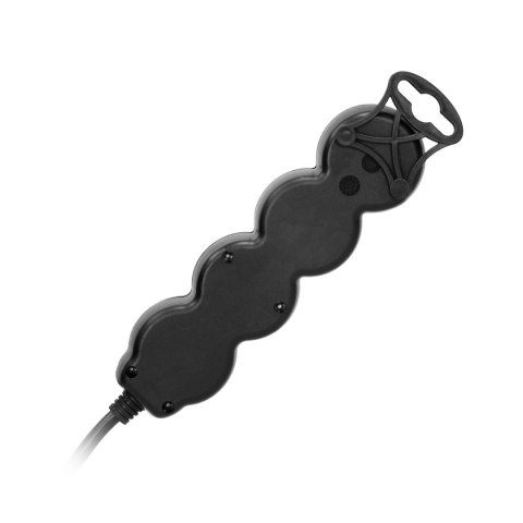 Przedłużacz 3-krotny 2P+Z (Schuko) , z wyłącznikiem, 3m H05VV-F 3x1,5mm2, Imax=16A, płaska wtyczka, czarny Przedłużacz 3-krotny 2P+Z (Schuko) , z wyłącznikiem, 3m H05VV-F 3x1,5mm2, Imax=16A, płaska wtyczka, czarny